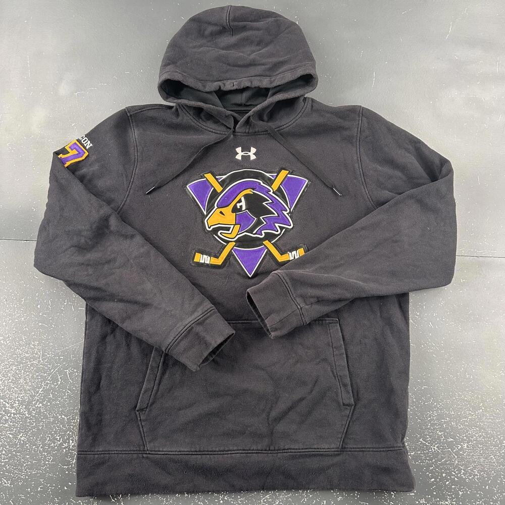 Chaska Hawks Hockey Hoodie Mens Large Black Minnesota High School Under Armour